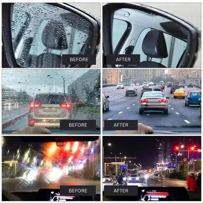 Rain or Glare🌧️, See with Perfect Clarity🚦. 🚗The Ultimate Solution to Invisible Windshield Grime.