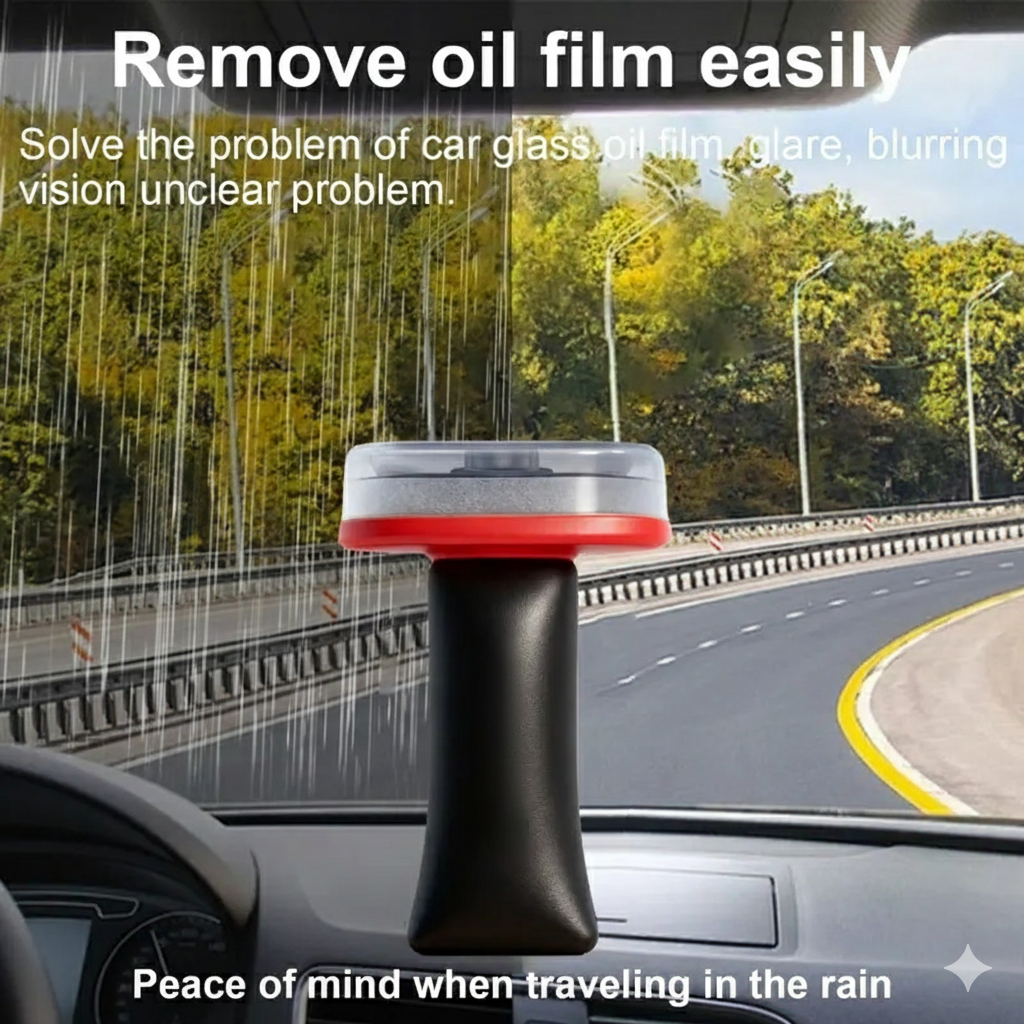Rain or Glare🌧️, See with Perfect Clarity🚦. 🚗The Ultimate Solution to Invisible Windshield Grime.
